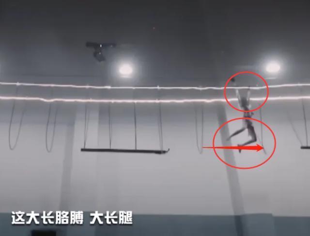 杨幂被绳子“吊起”忘换长裤，镜头拉远一瞬间，漫画腿成全场焦点