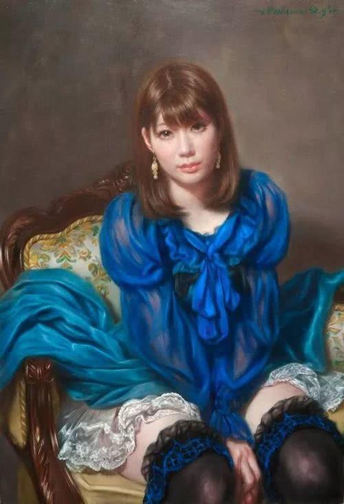 日本艺术家笔下的人体油画,不止逼真而且诱人