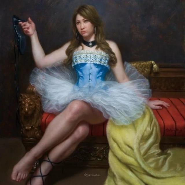 日本艺术家笔下的人体油画,不止逼真而且诱人