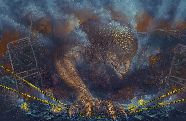 来自日本插画师的一组“怪物”系列插画作品！画面震撼很有想象力