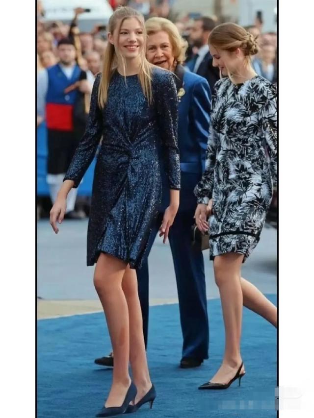 长腿美少女！17岁的索菲亚公主，这身材很欧美，衣品直逼母亲莱后