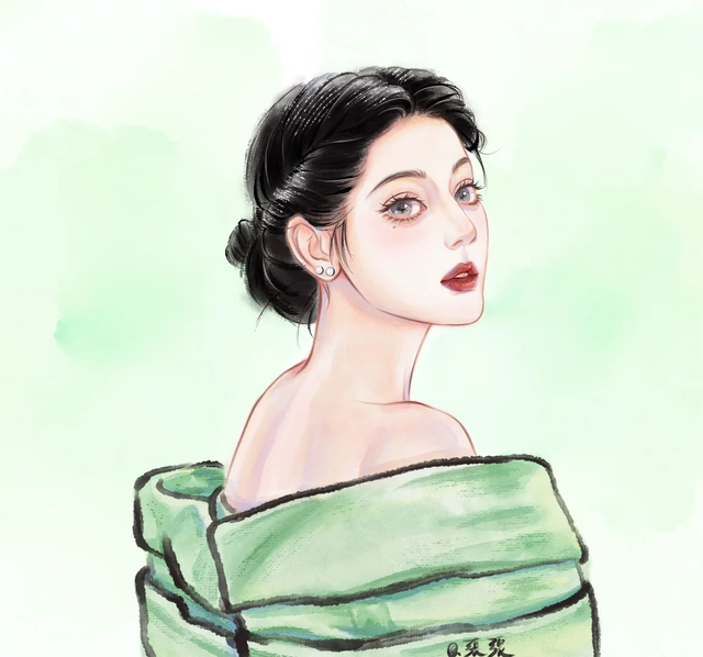 一组热巴女神风头像，那海藻般浪漫长发，最适合温婉妩媚的女生