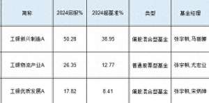 张宇帆(工银瑞信张宇帆2024业绩首尾相差32%：最高赚50%，最低赚1782%，被质疑不公平对待投
