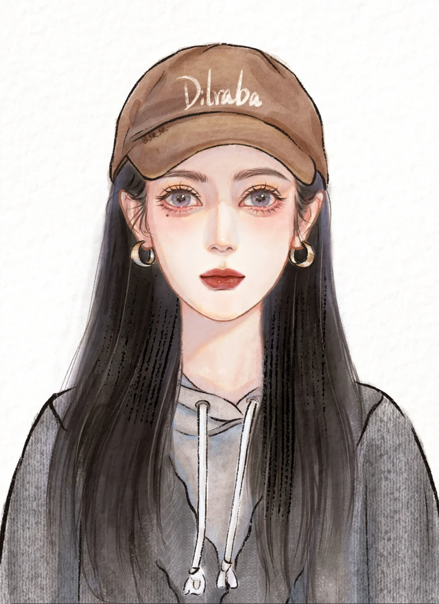 一组热巴女神风头像，那海藻般浪漫长发，最适合温婉妩媚的女生