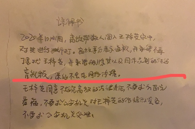 王梓芠承认是视频当事人，否认小三插足，发谅解书证清白
