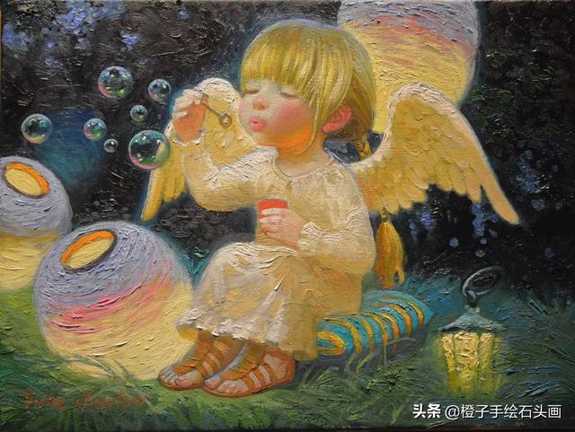 带你走进俄罗斯油画大师的童话世界：坠落人间的小天使