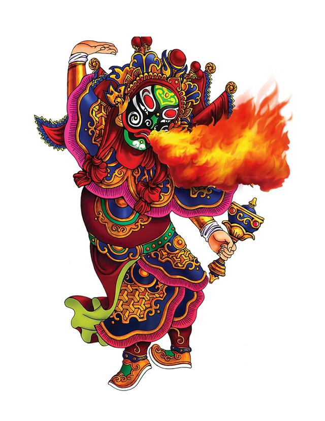 国粹川剧变脸，精美的手机图片