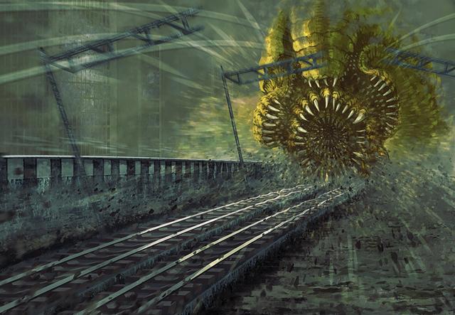 来自日本插画师的一组“怪物”系列插画作品！画面震撼很有想象力