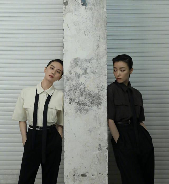 倪妮刘诗诗上演摸头杀，穿真丝吊带女神互撩，网友：太欲了吧