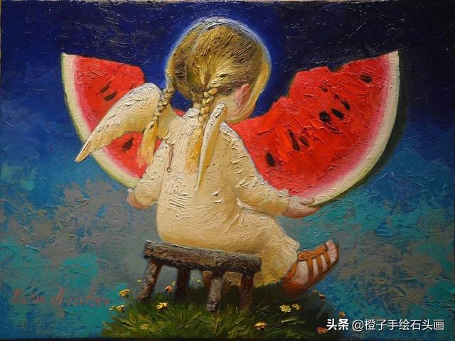 带你走进俄罗斯油画大师的童话世界：坠落人间的小天使