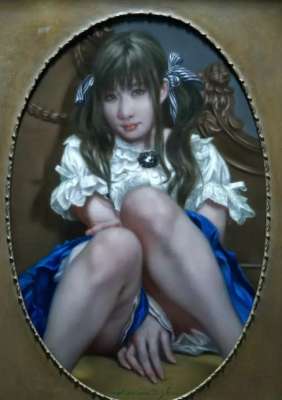 日本顶级人体艺术(日本艺术家笔下的人体油画，不止逼真而且诱人)