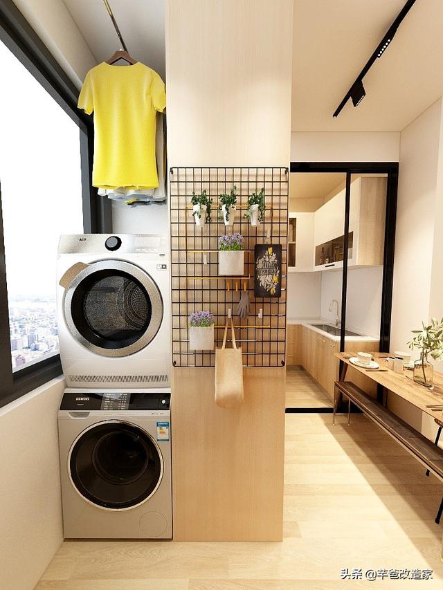 30平1居全屋承重墙，客厅架出夫妻房，巧变私密小2居