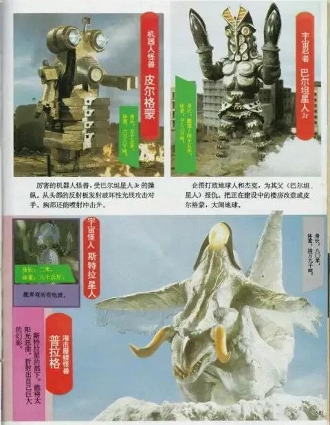 杰克奥特曼怪兽百科