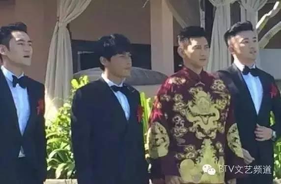 吴奇隆刘诗诗大婚，伴郎伴娘阵容豪华，小虎队合体！