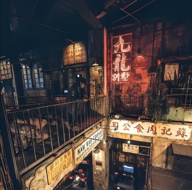 香港九龙城寨旧照：曾是香港最邪恶之地，白天警察不敢独自进入