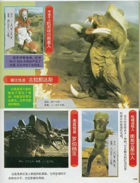 杰克奥特曼怪兽百科