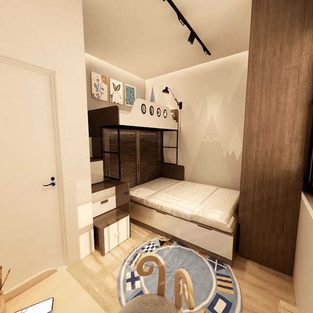 30平1居全屋承重墙，客厅架出夫妻房，巧变私密小2居