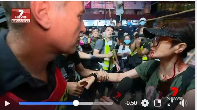某港媒对“马蹄露被打”剪辑报道,亲历的澳媒记者看不下去了