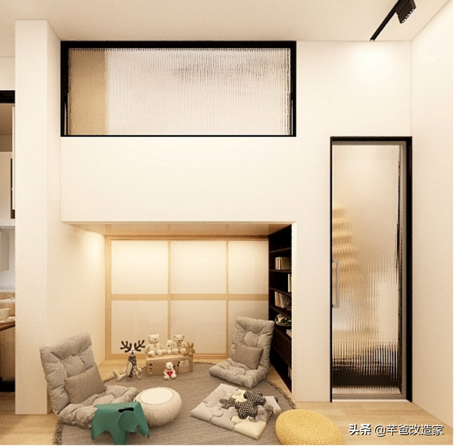 30平1居全屋承重墙，客厅架出夫妻房，巧变私密小2居