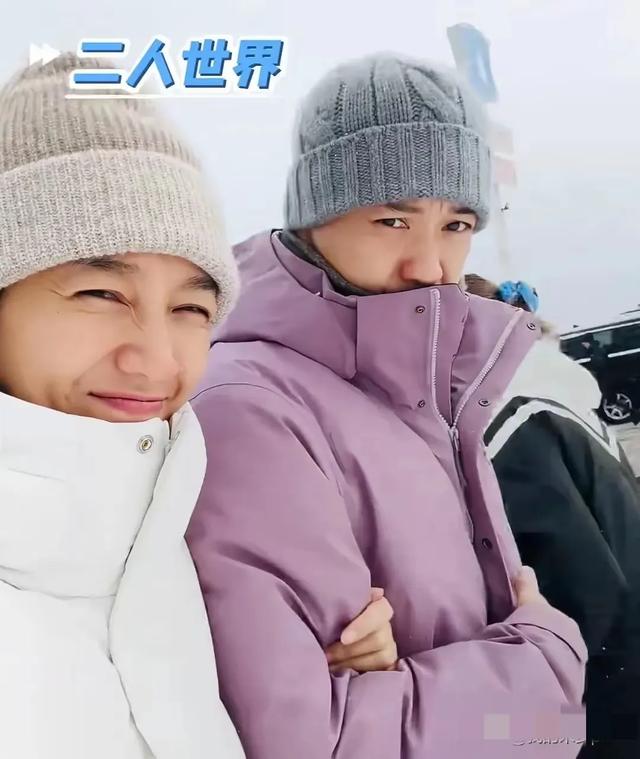 朱丹滑雪之旅,周一围甜蜜相伴,夫妻恩爱如初