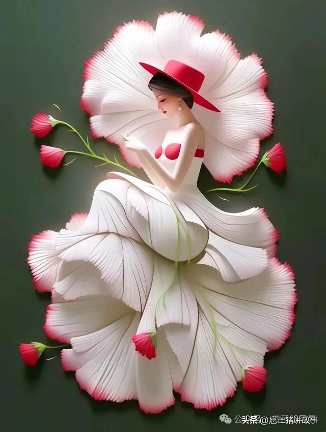 高清美图：如花的女子，好美