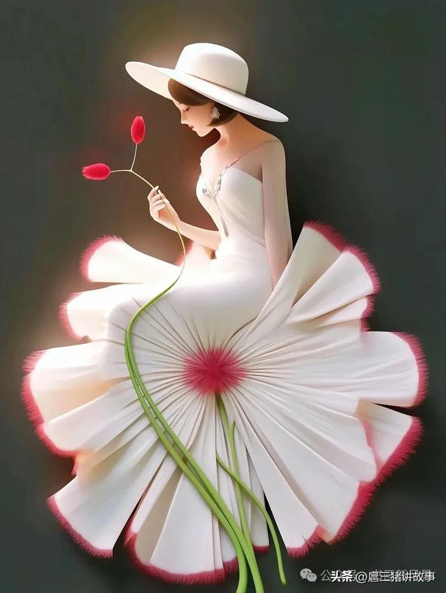 高清美图：如花的女子，好美