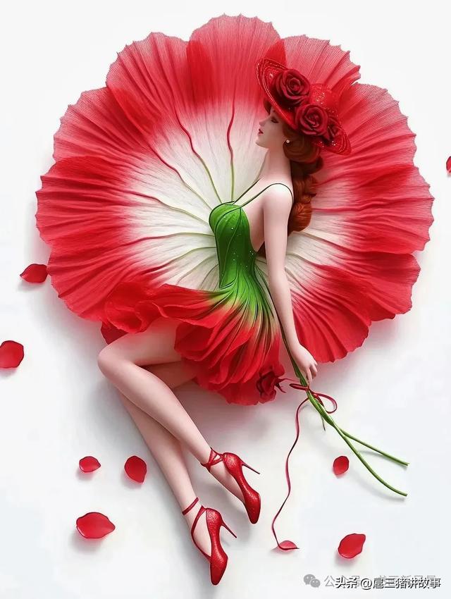 高清美图：如花的女子，好美