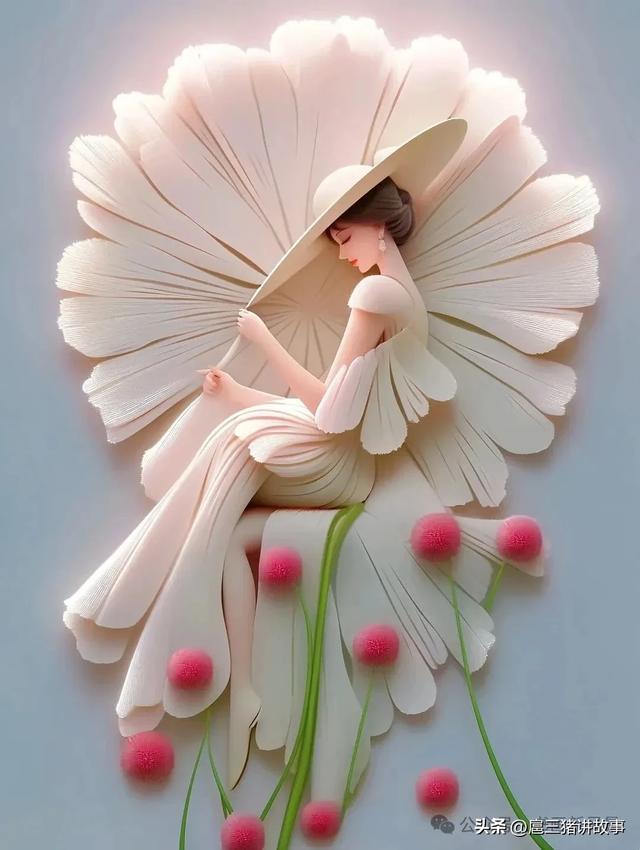 高清美图：如花的女子，好美