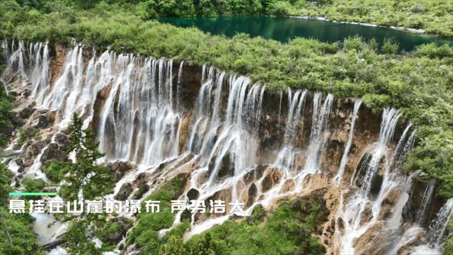 盛夏水盈五彩池 神奇九寨多变幻