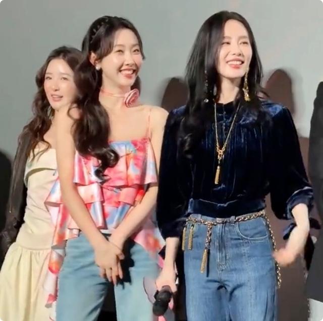 诗诗和宣璐、徐娇同框,我才知道什么叫娱乐圈顶级骨相美