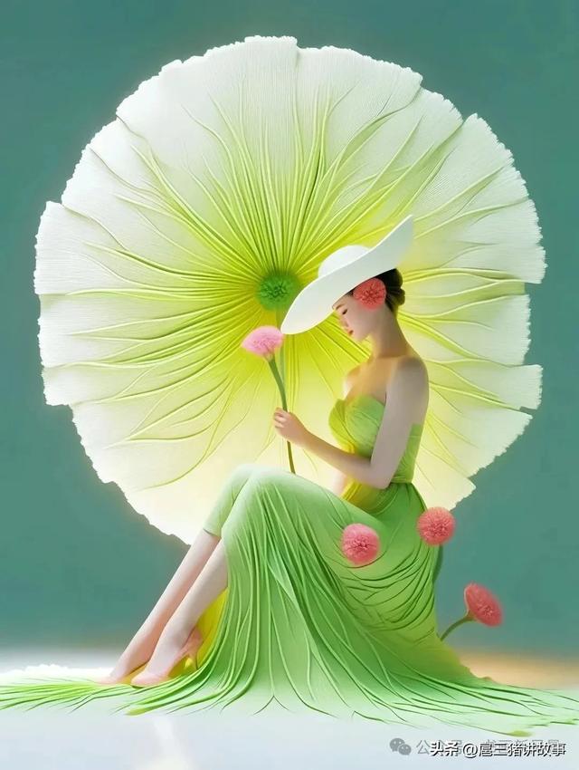 高清美图：如花的女子，好美