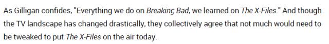 比它经典的美剧一只手数得出，《X档案》又回来了