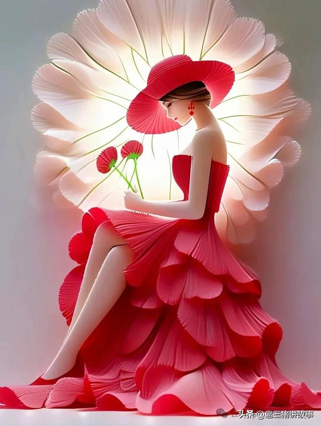 高清美图：如花的女子，好美