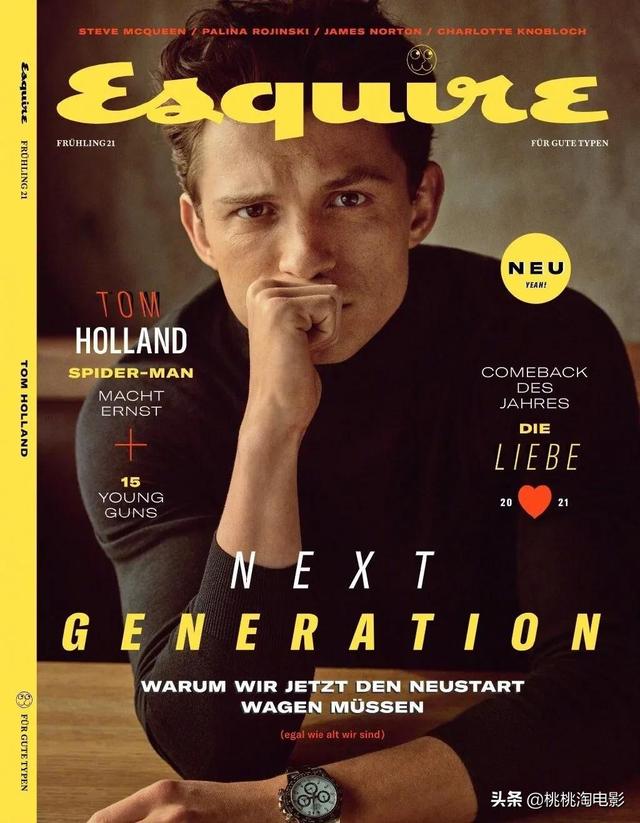 组图：小鲜肉变肌肉男，“蜘蛛侠”汤姆·赫兰德绅士风杂志大片