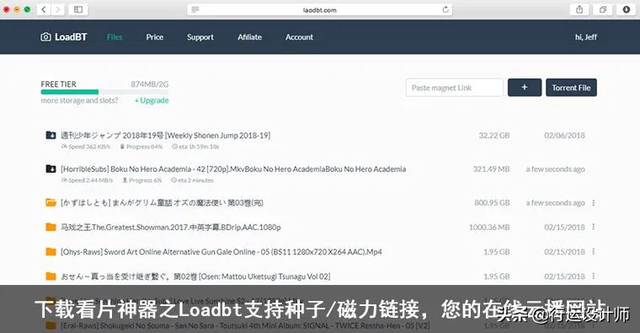 分享一个在线24小时下载种子和磁力可以云播的网站