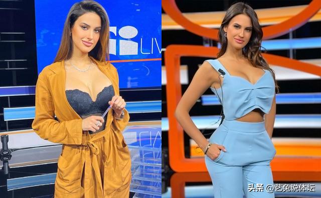 又一位意甲美女主持走红，欧洲足坛新宠，男友是小10岁意大利国脚