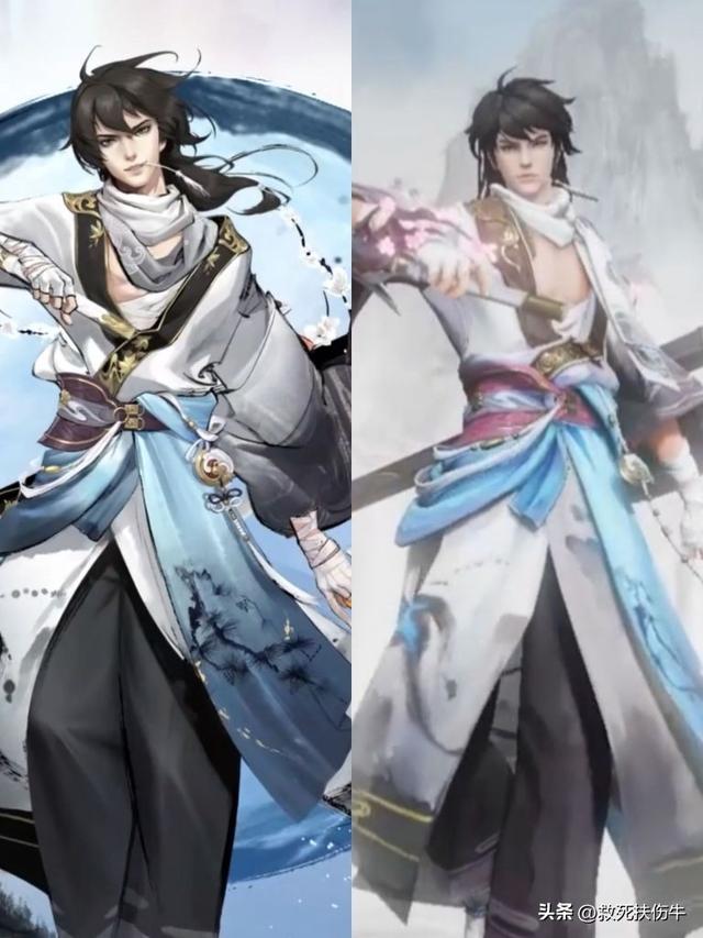 李白皮肤“袒胸露乳”,这是唐朝服饰,还是日本武士风?