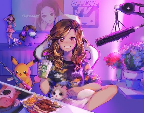 女孩子打游戏最棒了！超人气美女主播Pokimane 私房照