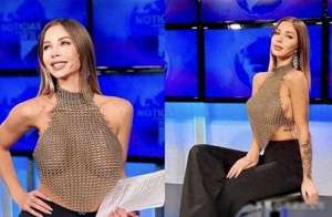 透视真空女主播(阿根廷电视台的美女主持人着大胆“真空装”引热议，你如何看待)