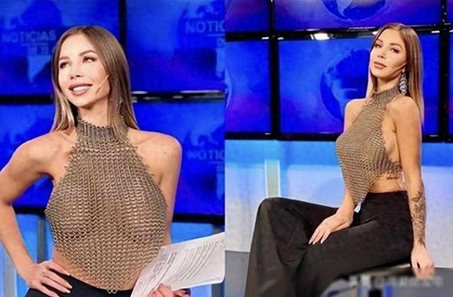 阿根廷电视台的美女主持人着大胆“真空装”引热议，你如何看待
