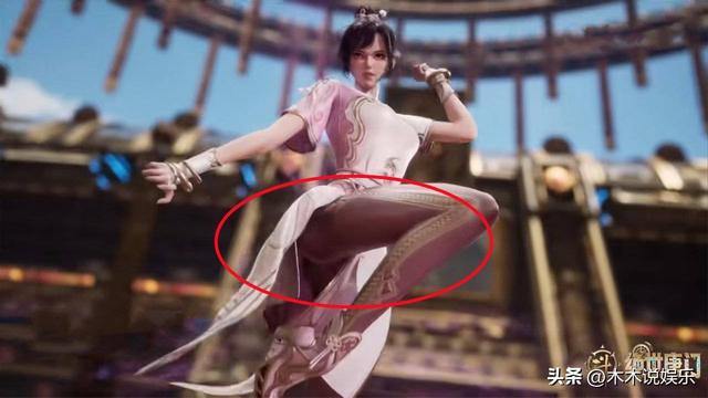 黑丝旗袍“小舞”打架动作尺度太大，意外走光，露出一个特殊东西