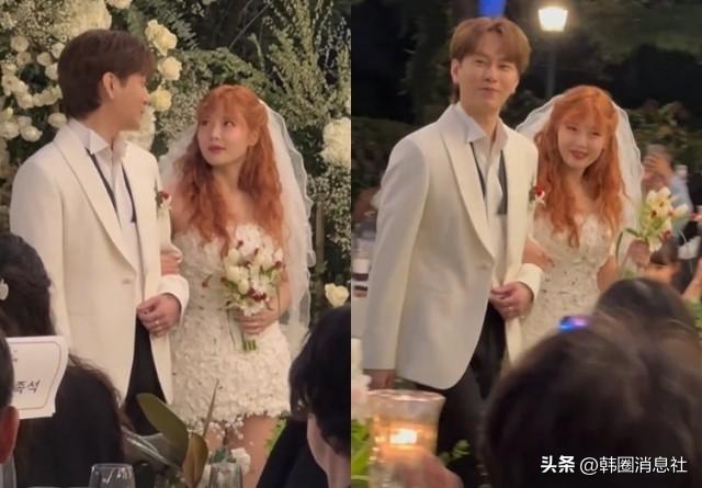 原组合After School成员，发文记录歌手泫雅和龙俊亨结婚现场