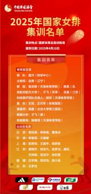 赵勇任中国女排主教练 杨昊加盟教练组