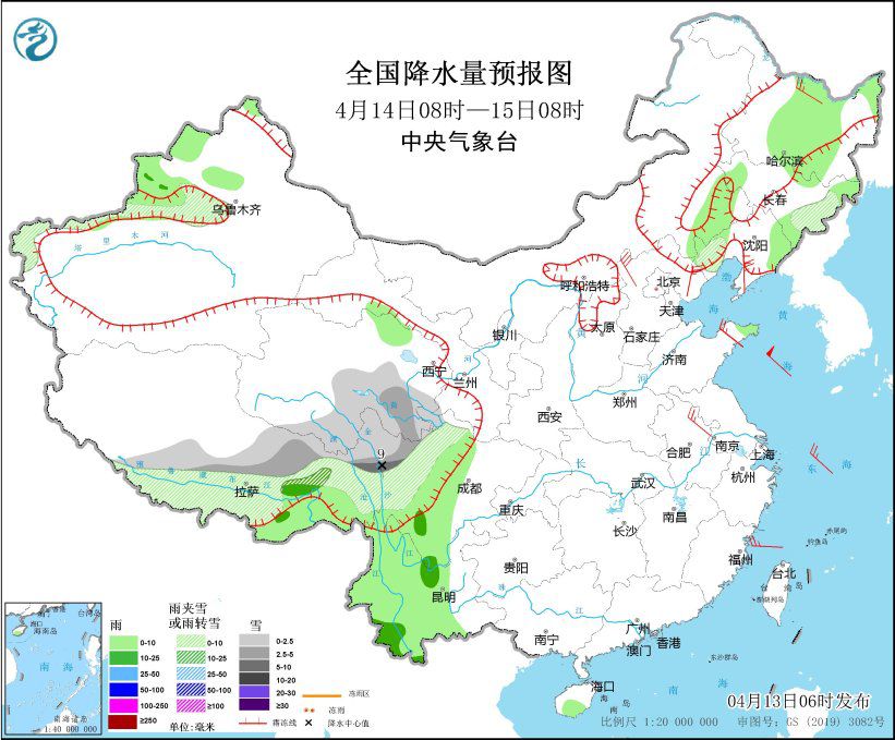 内蒙古华北黄淮等地仍有大风 东北地区内蒙古东部有雨雪